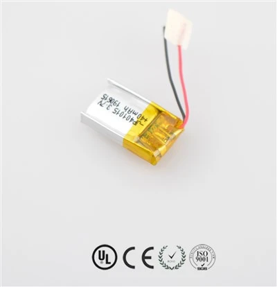 Shenzhen Pil Üreticisi Li Polimer Pil JP401015 40mah, PCB ve Telli